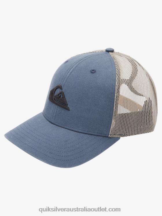 Quiksilver Men Grounder Trucker Hat H2N4B602 dark slate