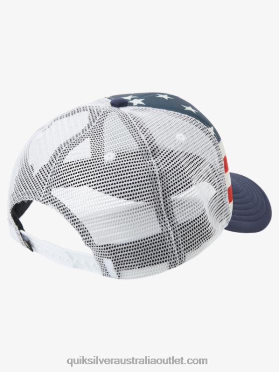 Quiksilver Men Magpie Coop Trucker Hat H2N4B563 midnight navy