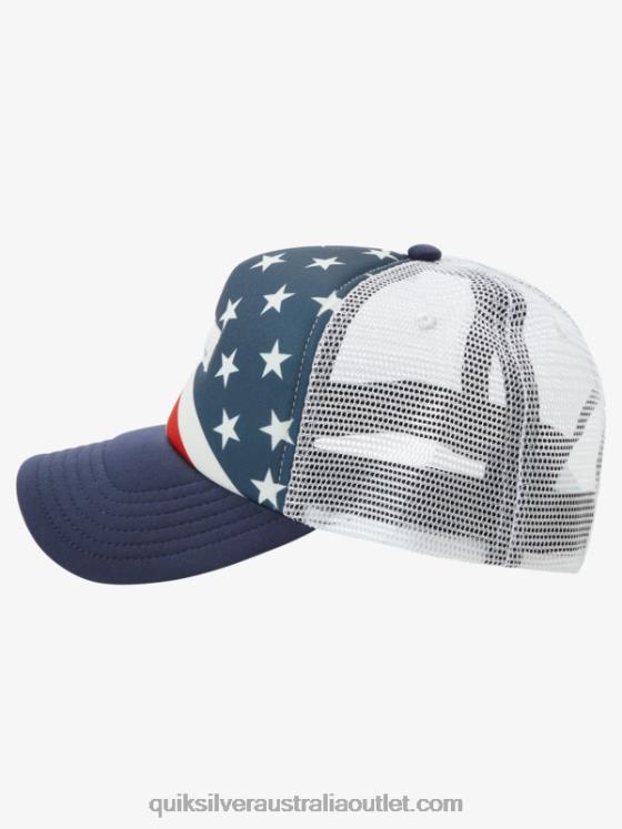 Quiksilver Men Magpie Coop Trucker Hat H2N4B563 midnight navy
