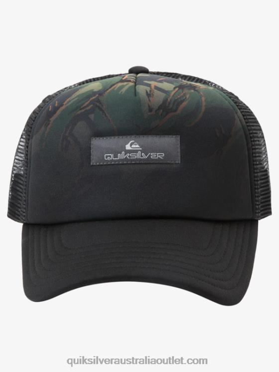 Quiksilver Men Magpie Coop Trucker Hat H2N4B564 camo - plage