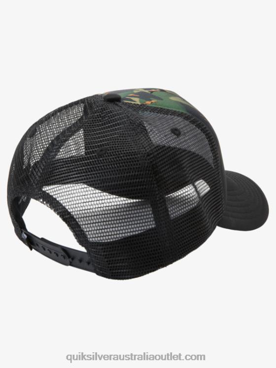 Quiksilver Men Magpie Coop Trucker Hat H2N4B564 camo - plage