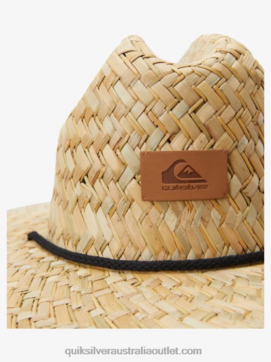 Quiksilver Men Outsider Straw Lifeguard Hat H2N4B387 river blue