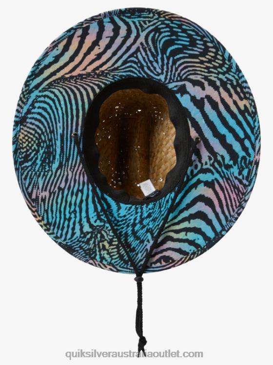 Quiksilver Men Outsider Straw Lifeguard Hat H2N4B387 river blue