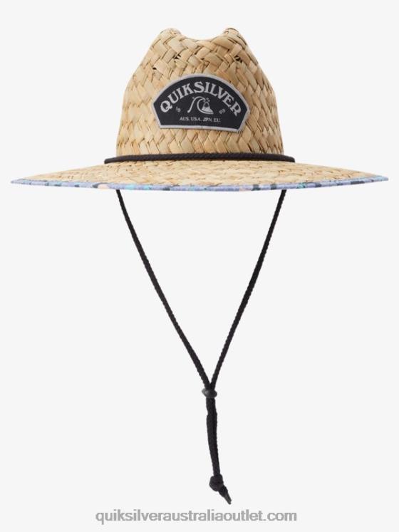 Quiksilver Men Outsider Straw Lifeguard Hat H2N4B389 orchid mist