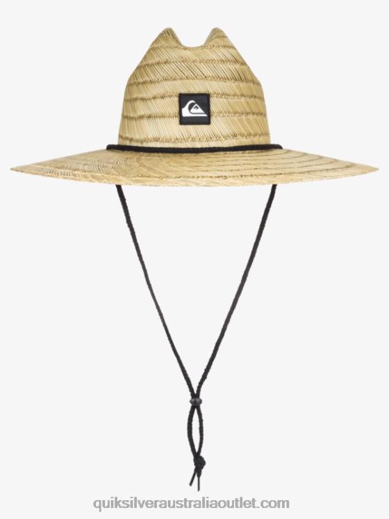 Quiksilver Men Pierside Straw Lifeguard Hat H2N4B803 natural