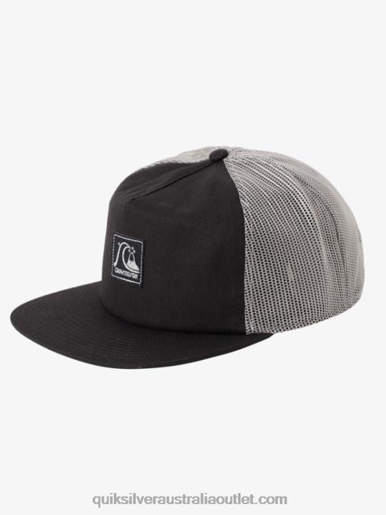 Quiksilver Men Single Fin Trucker Hat H2N4B1714 black