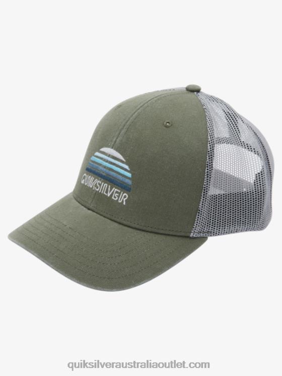 Quiksilver Men Stringer Trucker Hat H2N4B1195 four leaf clover