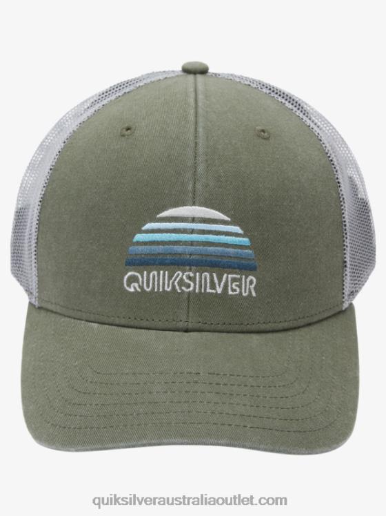 Quiksilver Men Stringer Trucker Hat H2N4B1195 four leaf clover