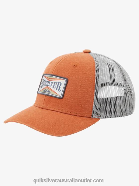 Quiksilver Men Trawler Trucker Hat H2N4B439 mecca orange