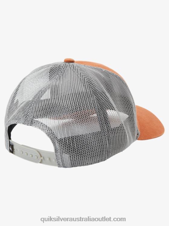 Quiksilver Men Trawler Trucker Hat H2N4B439 mecca orange