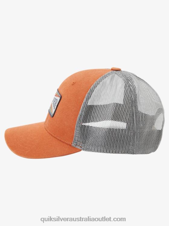Quiksilver Men Trawler Trucker Hat H2N4B439 mecca orange