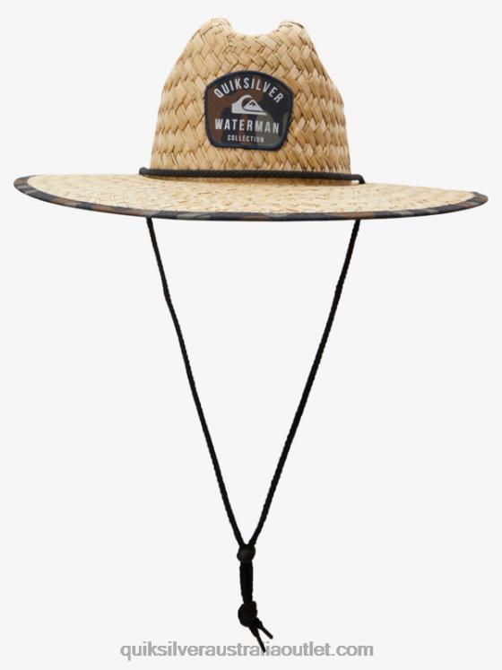 Quiksilver Men Waterman Outsider Straw Lifeguard Hat H2N4B834 camo