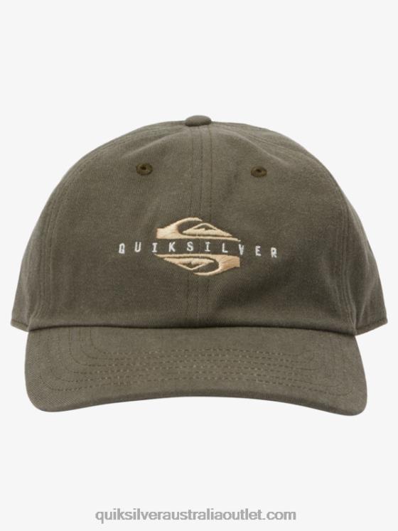 Quiksilver Men Waxed Off Baseball Hat H2N4B566 chocolate chip