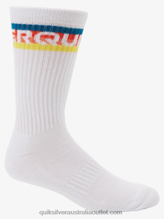 Quiksilver Men 2 Pack Everyday Swell Crew Socks H2N4B1092 light blue