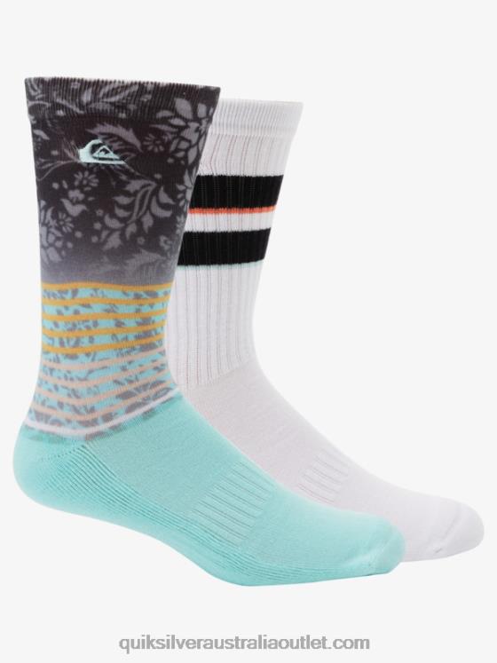 Quiksilver Men 2 Pack Jacquard Crew Socks H2N4B1141 multi 1