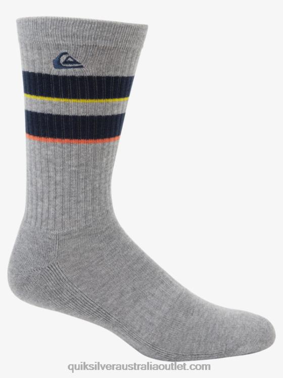 Quiksilver Men 2 Pack Jacquard Crew Socks H2N4B1142 navy