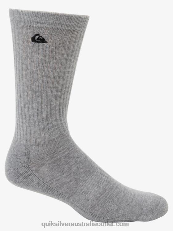 Quiksilver Men 2 Pack Solid Crew Socks H2N4B1058 white
