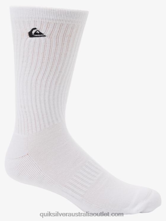 Quiksilver Men 2 Pack Solid Crew Socks H2N4B1060 light blue