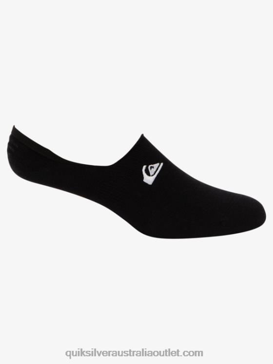 Quiksilver Men 3 Pack No Show Liner Socks H2N4B777 black