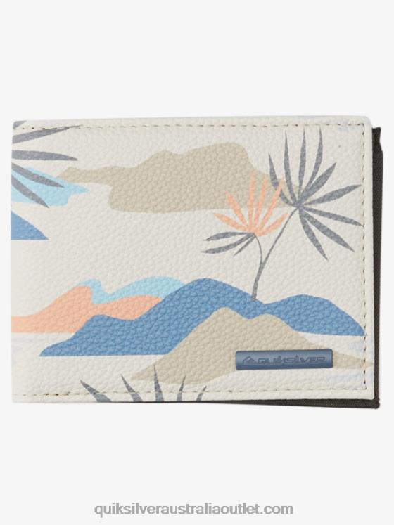 Quiksilver Men Freshness Tri-Fold Wallet H2N4B725 birch slow daze ss