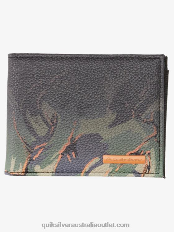 Quiksilver Men Freshness Tri-Fold Wallet H2N4B727 camo - plage