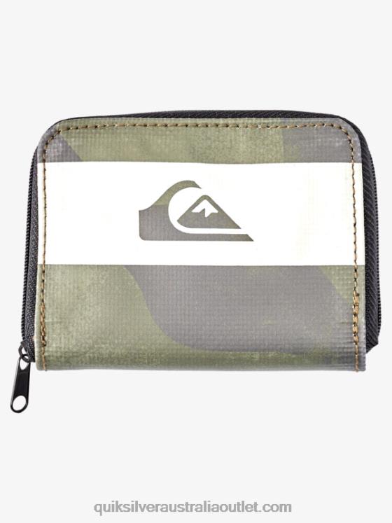Quiksilver Men Safety Net Zip Wallet H2N4B1233 black camoflage