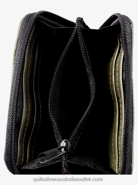 Quiksilver Men Safety Net Zip Wallet H2N4B1233 black camoflage