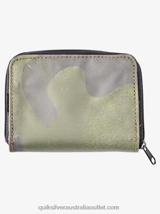 Quiksilver Men Safety Net Zip Wallet H2N4B1233 black camoflage