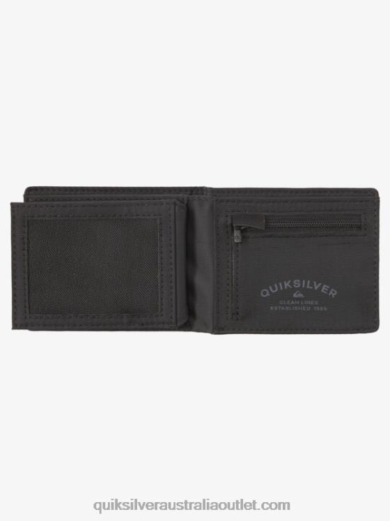Quiksilver Men Stitchy Tri-Fold Wallet H2N4B906 black black