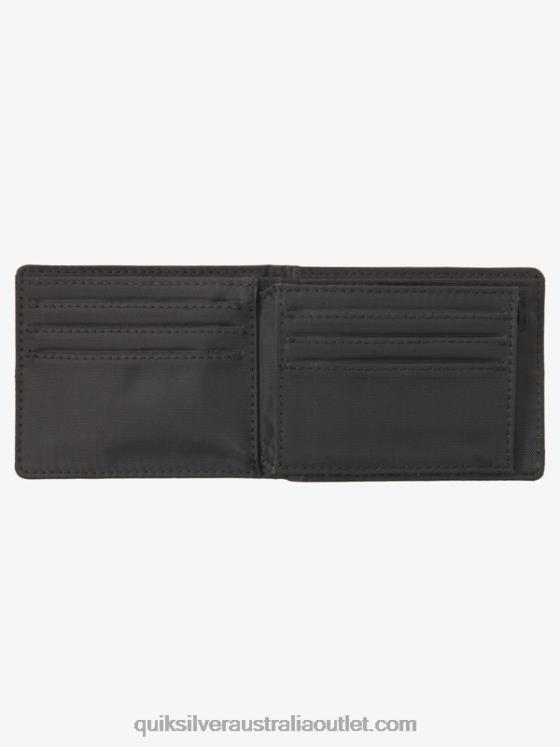 Quiksilver Men Stitchy Tri-Fold Wallet H2N4B907 chocolate brown
