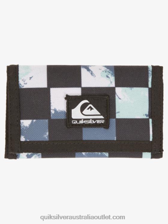 Quiksilver Men The Everydaily Printed Tri-Fold Wallet H2N4B737 bering sea check tie dye 233