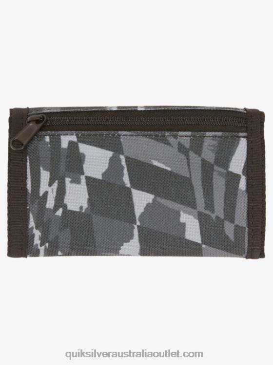 Quiksilver Men The Everydaily Printed Tri-Fold Wallet H2N4B738 black/tarmac