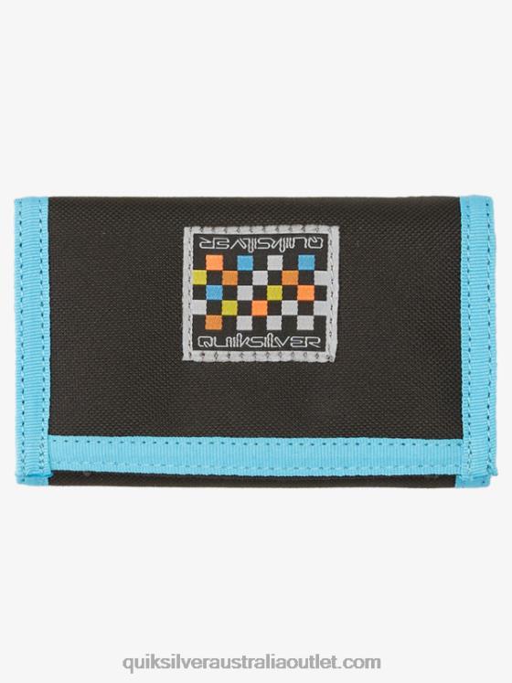 Quiksilver Men The Everydaily Printed Tri-Fold Wallet H2N4B739 black/royal