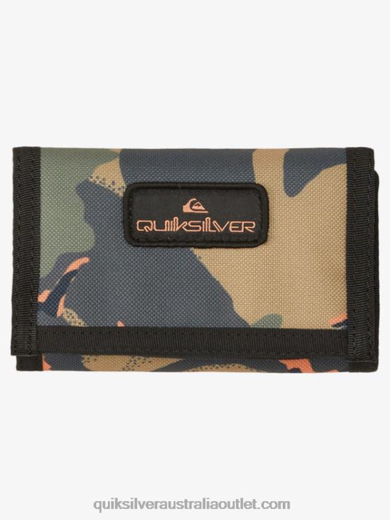 Quiksilver Men The Everydaily Printed Tri-Fold Wallet H2N4B740 camo - plage