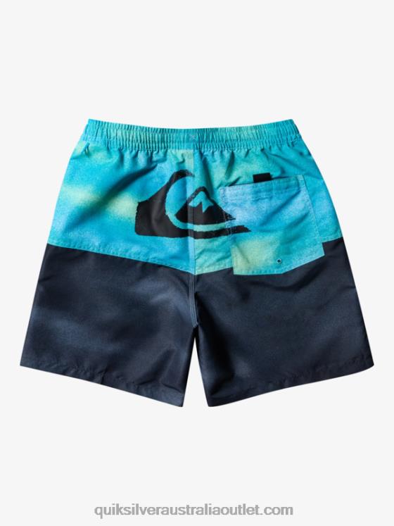 Quiksilver Men Butt Logo 17 Volleys H2N4B482 river blue