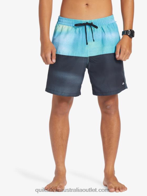 Quiksilver Men Butt Logo 17 Volleys H2N4B482 river blue