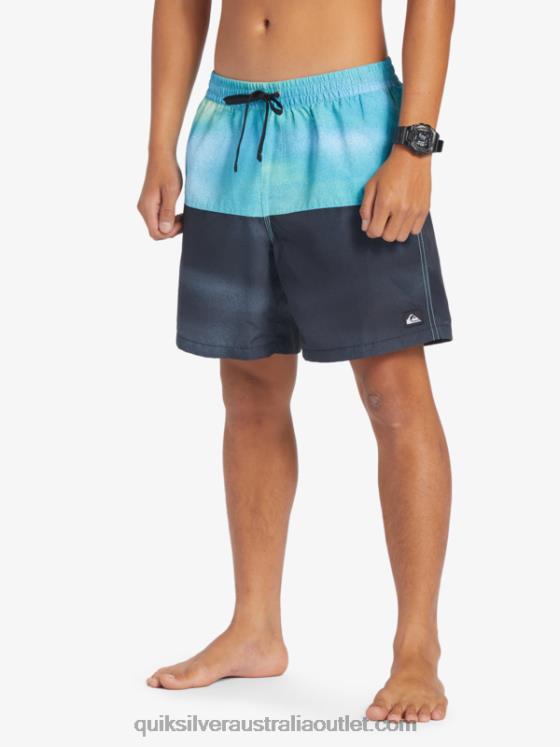 Quiksilver Men Butt Logo 17 Volleys H2N4B482 river blue
