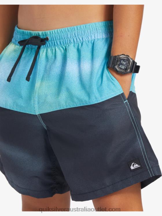 Quiksilver Men Butt Logo 17 Volleys H2N4B482 river blue