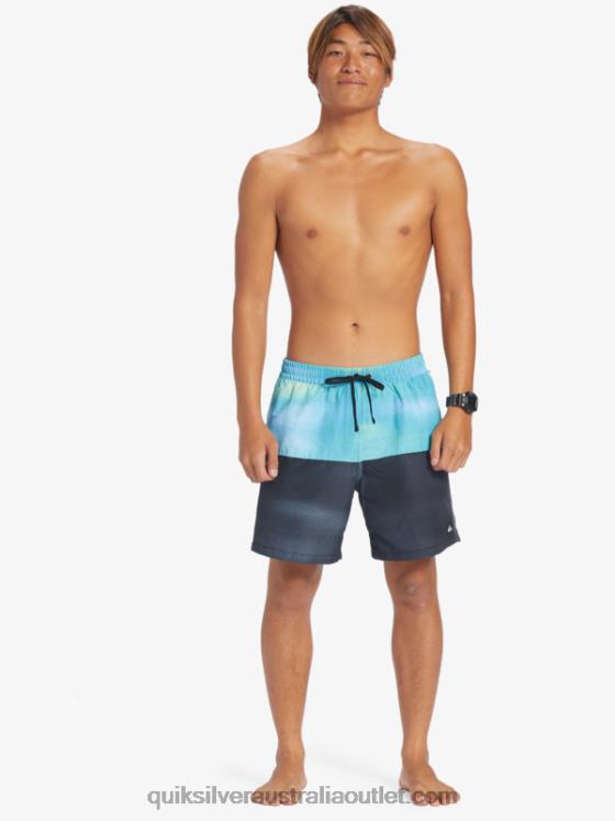 Quiksilver Men Butt Logo 17 Volleys H2N4B482 river blue