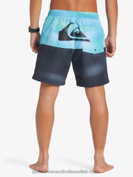 Quiksilver Men Butt Logo 17 Volleys H2N4B482 river blue