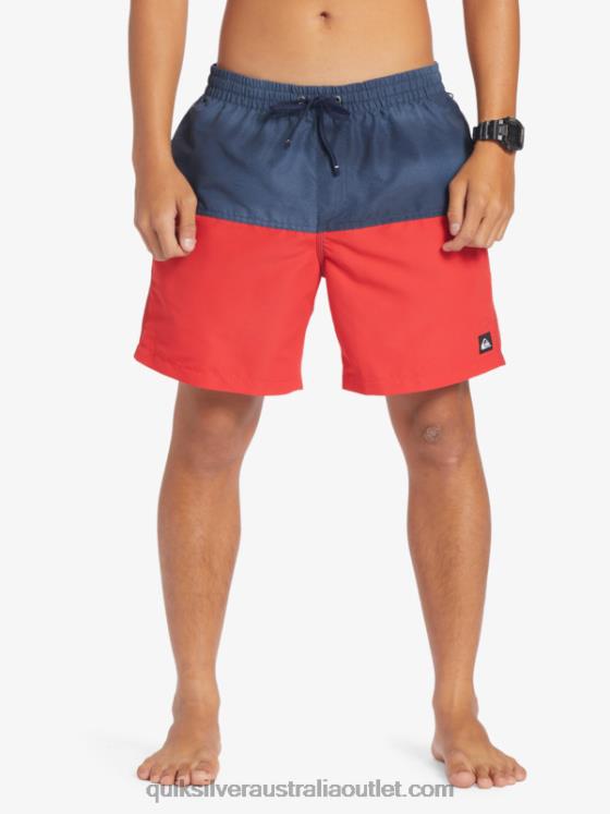 Quiksilver Men Butt Logo 17 Volleys H2N4B483 navy blazer