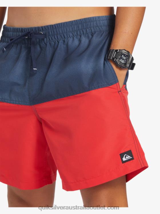 Quiksilver Men Butt Logo 17 Volleys H2N4B483 navy blazer