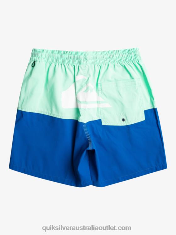 Quiksilver Men Butt Logo 17 Volleys H2N4B485 snorkel blue