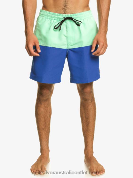 Quiksilver Men Butt Logo 17 Volleys H2N4B485 snorkel blue