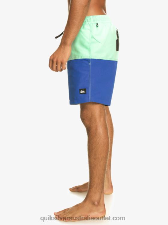 Quiksilver Men Butt Logo 17 Volleys H2N4B485 snorkel blue