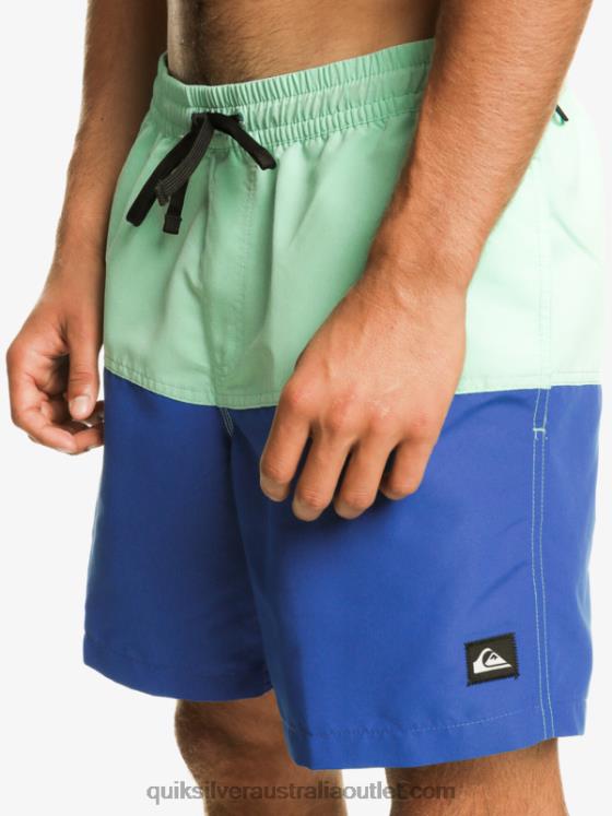 Quiksilver Men Butt Logo 17 Volleys H2N4B485 snorkel blue