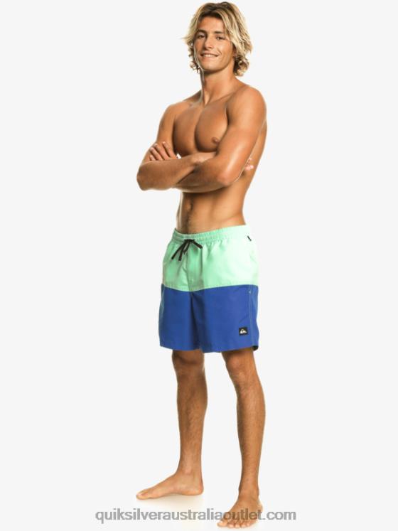 Quiksilver Men Butt Logo 17 Volleys H2N4B485 snorkel blue