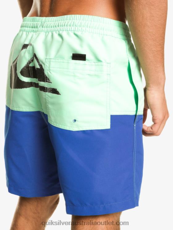 Quiksilver Men Butt Logo 17 Volleys H2N4B485 snorkel blue