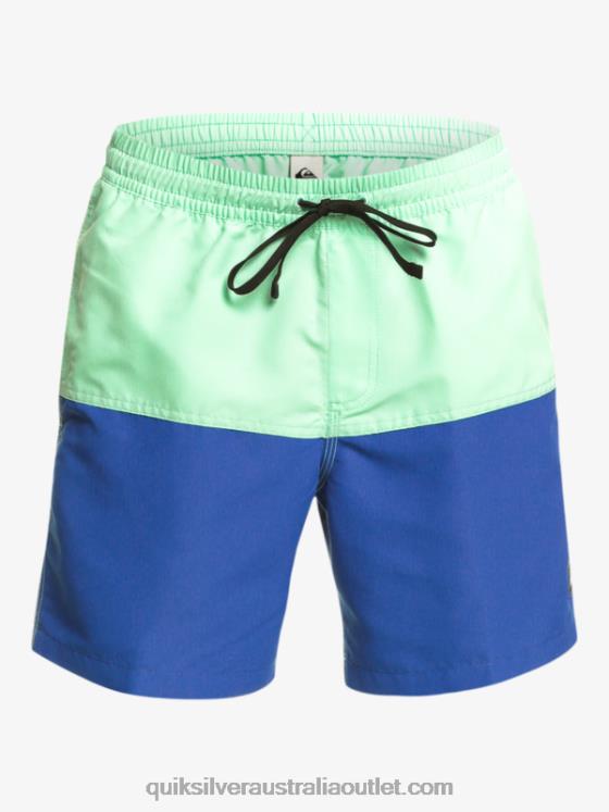 Quiksilver Men Butt Logo 17 Volleys H2N4B485 snorkel blue