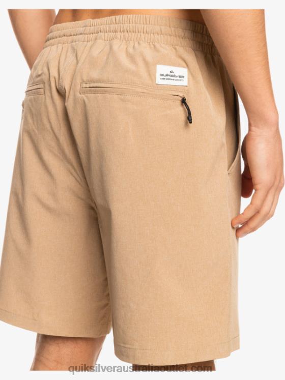 Quiksilver Men Elastic Heather Amphibian 18 Hybrid Shorts H2N4B1663 plage